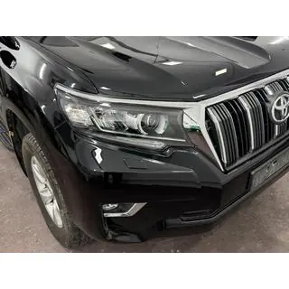 Реснички на фары (2 шт., для LED) Toyota Land Cruiser Prado 150 2009-2023 гг. фото 4