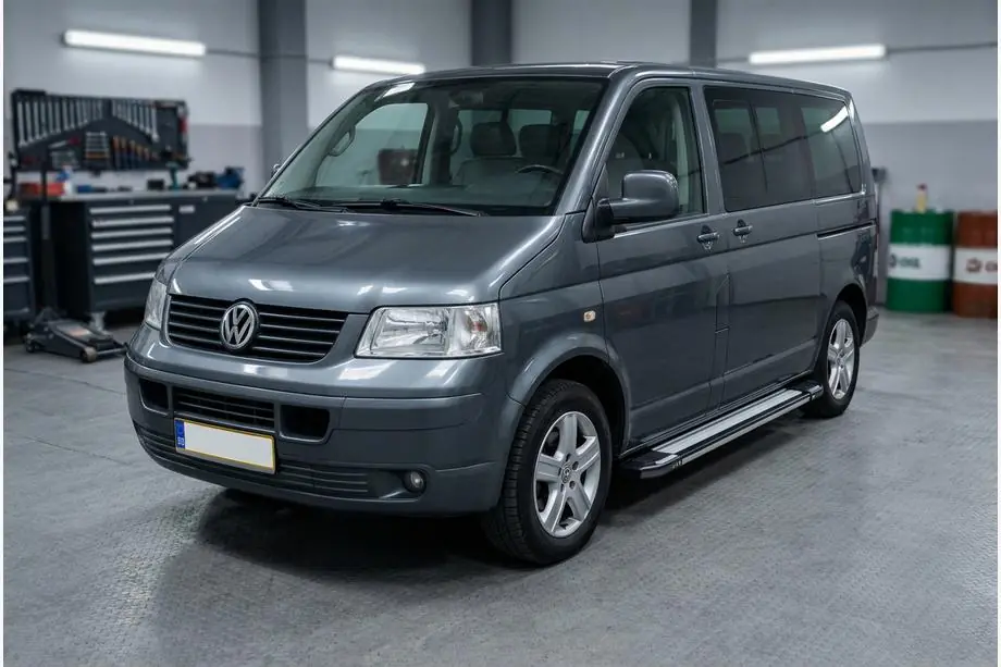 Volkswagen T5 Multivan 2003–2010 гг. Боковые Подножки Rainbow (2 шт., Алюминий) Фото 1