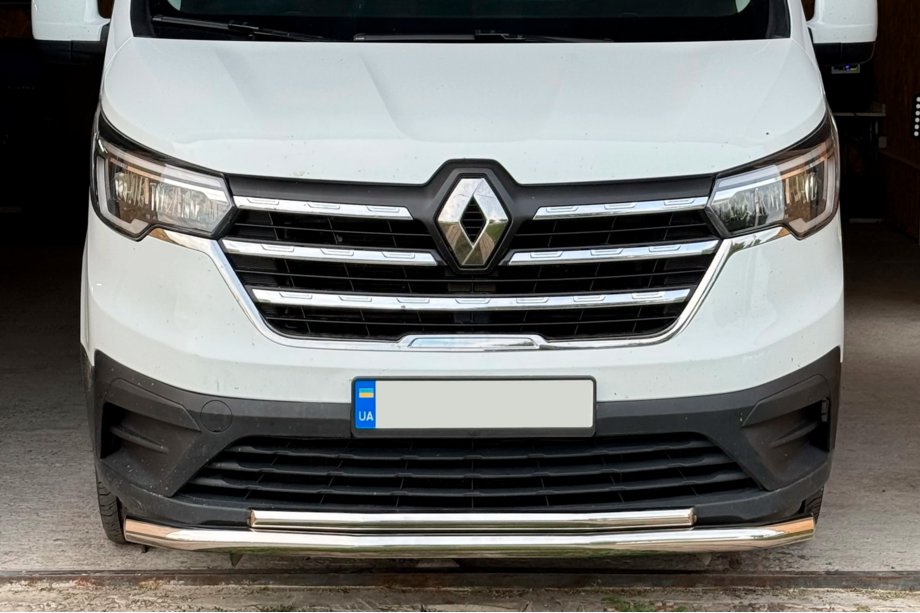 Fiat Talento 2016- гг. Передняя защита ST014 (нержавейка) Image