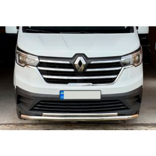Передняя защита ST014 (нержавейка) Renault Trafic 2015- гг. фото 2