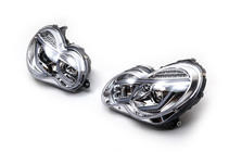 Mercedes C-class W203 2000-2007 гг. Передние фары с LED дневными ходовыми огнями (2 шт) Тёмные фото 4