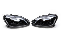Mercedes S-class W220 1998-2005 гг. Передние фары с LED дневными ходовыми огнями (2 шт) фото 5