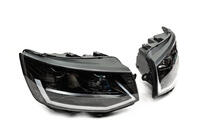 Volkswagen T6 2015-2024 гг. Передние фары с LED дневными ходовыми огнями Black (2015-2019, 2 шт.) фото 5