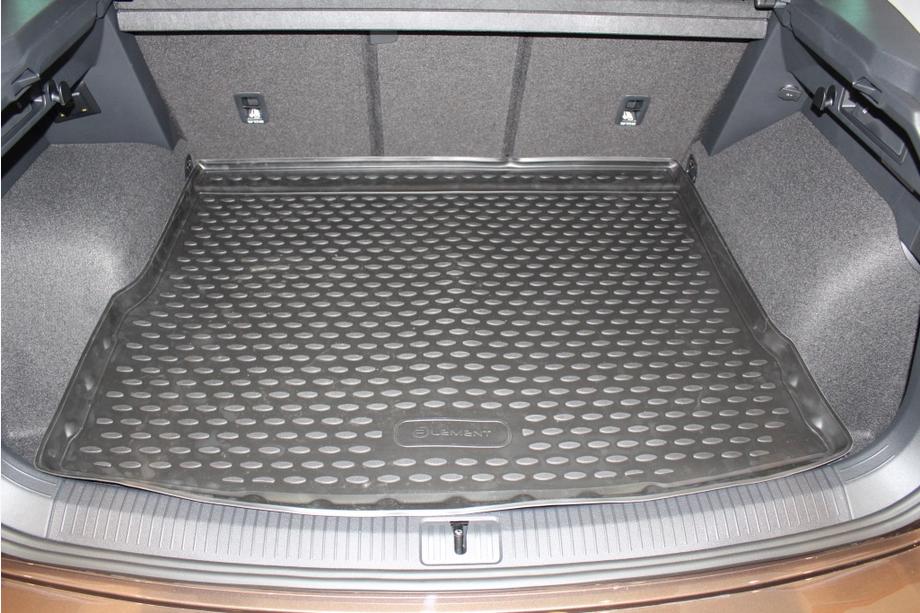 Volkswagen Tiguan 2016-2023 гг. Коврик в багажник (Novline) кроссовер Фото 2