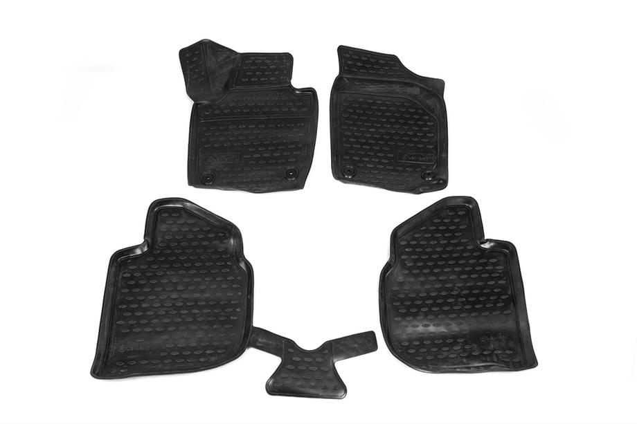 Skoda Rapid 2012-2019 гг. 3D резиновые коврики в салон (4 шт, Novline) Фото 2