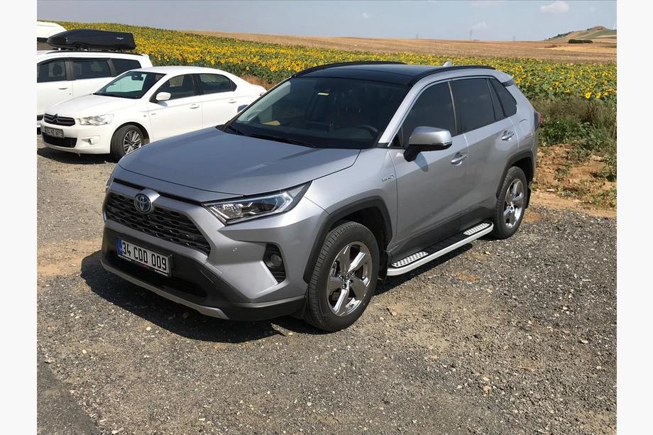 Toyota Rav 4 2019–2025 гг. Боковые Подножки Tayga V2 (2 шт., Алюминий) Фото 10