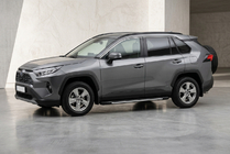 Toyota Rav 4 2019–2025 гг. Боковые Подножки Bosphore Grey (2 шт., Алюминий) фото 1