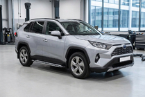 Toyota Rav 4 2019–2025 гг. Боковые Подножки Rainbow (2 шт., Алюминий) фото 1
