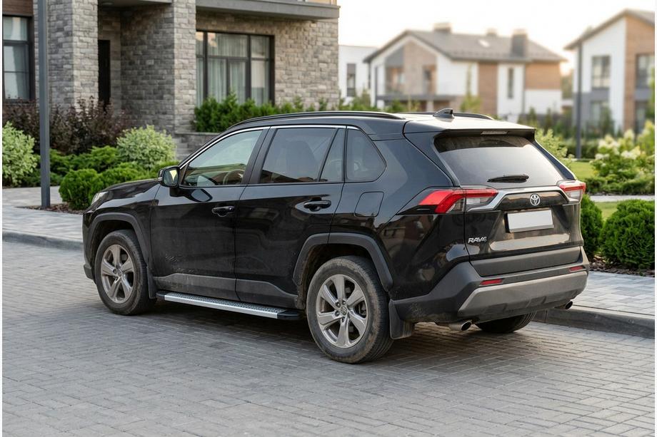 Toyota Rav 4 2019–2025 гг. Боковые Подножки Maya V2 (2 шт., Алюминий) Image