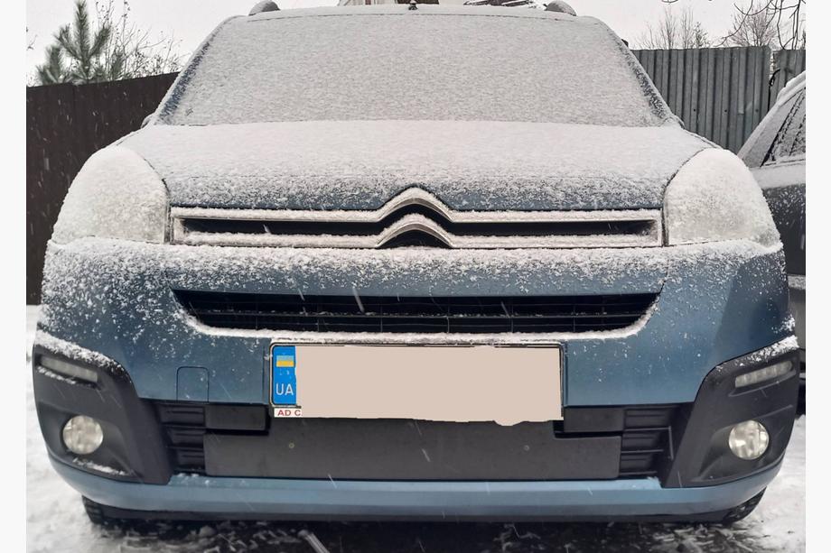 Citroen Berlingo 2008-2018 гг. Зимняя решетка (2015-2018) Матовый Фото 1