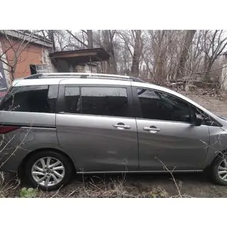 Алюминиевые рейлинги (хром) Mazda 5 2010-2018 гг. фото 4