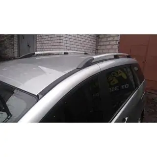 Алюминиевые рейлинги (хром) Mazda 5 2010-2018 гг. фото 2