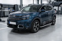 Citroen C5 Aircross 2017-2025 гг. Боковые Подножки Maydos V1 (2 шт., Алюминий и Нержавейка) фото 1