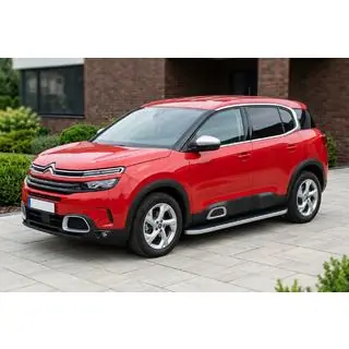 Боковые Подножки Tayga Grey (2 шт, Алюминий) Citroen C5 Aircross 2017-2025 гг. фото 1