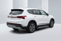 Hyundai Santa Fe 4 2018-2023 гг. Боковые Подножки Rainbow (2 шт., Алюминий) фото 1