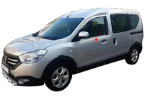 Renault Dokker 2013-2022 гг. Окантовка окон (2 шт., нержавейка) фото 1
