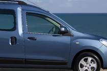 Renault Dokker 2013-2022 гг. Окантовка окон (2 шт., нержавейка) фото 2
