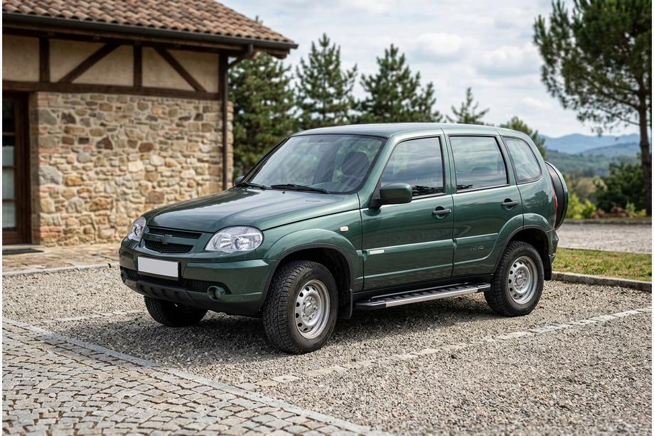 Chevrolet Niva 1998-2020 гг. Боковые пороги RedLine V1 (2 шт., алюминий) Фото 1