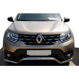 Передняя защита WT008 (нерж. сталь) Dacia Duster 2018-2024 гг. фото 1