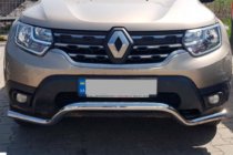 Renault Duster 2018-2024 гг. Передняя защита WT008 (нерж. сталь) фото 5