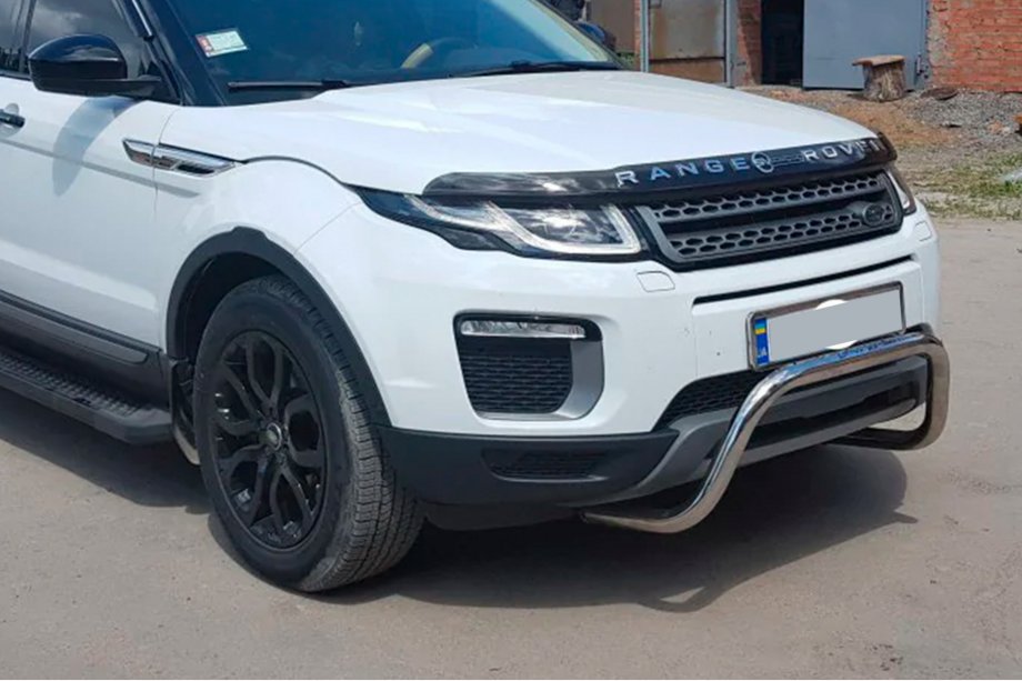 Range Rover Evoque 2012-2018 гг. Передний кенгурятник WT005 (нержавейка) Фото 3