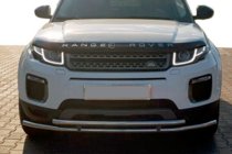 Range Rover Evoque 2012-2018 гг. Передняя защита ST014-1 (нержавейка) фото 1