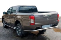 Fiat Fullback 2016- гг. Задняя Защита AK005 (Нержавейка) фото 1