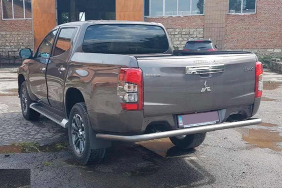 Mitsubishi L200 2015-2024 гг. Задняя Защита AK005 (Нержавейка) Фото 2