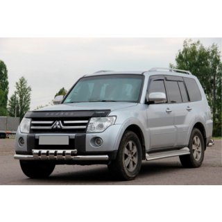 Передняя Защита ST015-13 (Нержавейка) Mitsubishi Pajero Wagon IV 2006-2021 гг. фото 4