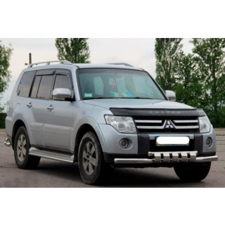 Передняя Защита ST015-13 (Нержавейка) Mitsubishi Pajero Wagon IV 2006-2021 гг. фото 2