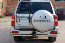 Nissan Patrol Y61 1997-2011 гг. Задняя дуга AK005-3 (нержавейка) фото 3