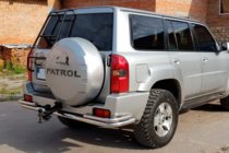 Nissan Patrol Y61 1997-2011 гг. Задняя дуга AK005-3 (нержавейка) фото 4