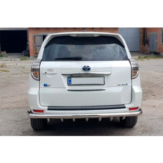 Задняя защитная дуга AK005-15 (только на EV, 2 шт., нерж.) Toyota Rav 4 2006-2013 гг. фото 4