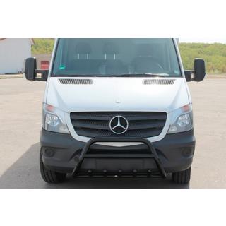 Кенгурятник WT003 (черный) Mercedes Sprinter W906 2006–2018 гг. фото 2
