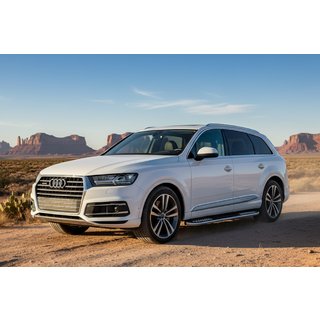 Боковые Подножки Tayga V2 (2 шт., Алюминий) Audi Q7 2015–2026 гг. фото 1