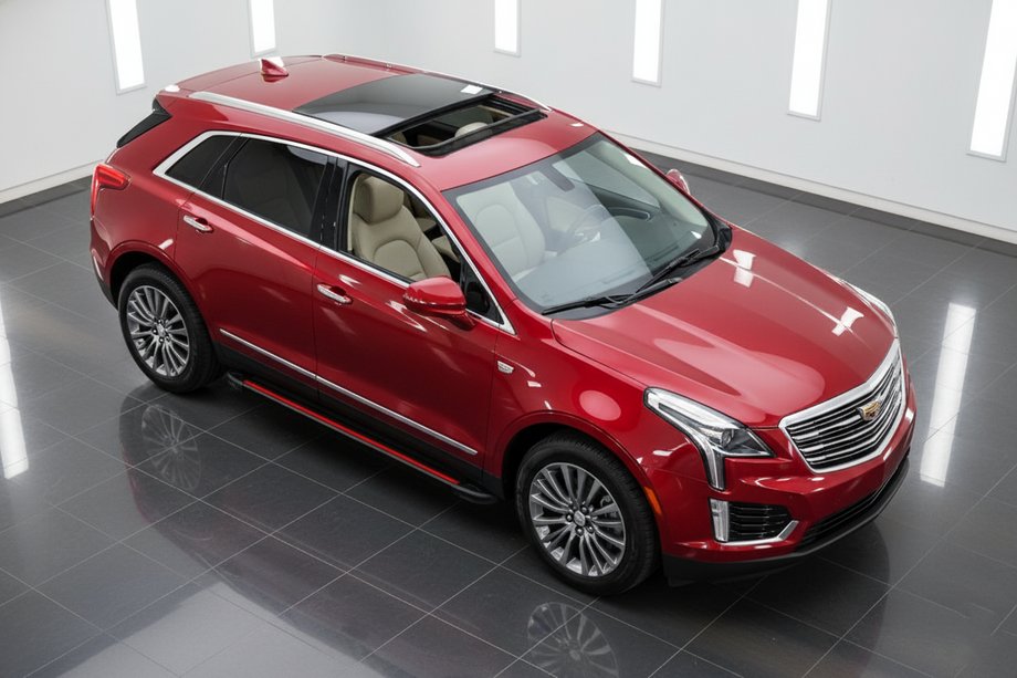 Cadillac XT5 2016- гг. Боковые Подножки Maya Red (2 шт., Алюминий) Image