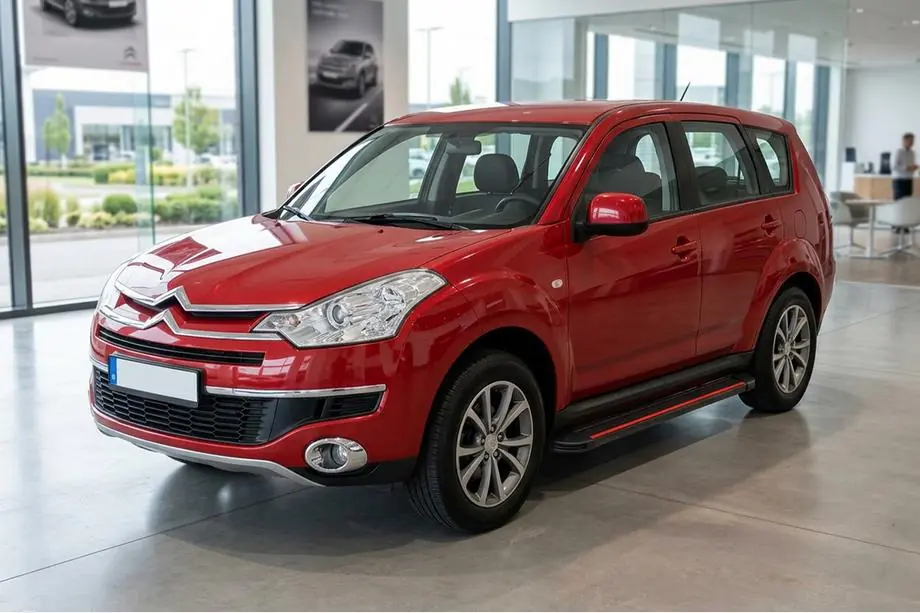 Citroen C-Crosser 2007-2013 гг. Боковые Подножки Maya Red (2 шт., Алюминий) Image