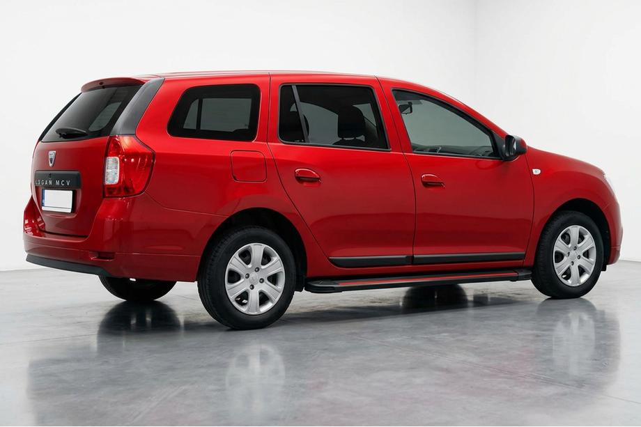 Dacia Logan MCV 2013-2020 гг. Боковые Подножки Maya Red (2 шт., Алюминий) Image