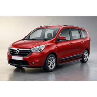 Боковые Подножки Maya Red (2 шт., Алюминий) Dacia Lodgy 2012-2022 гг. фото 1