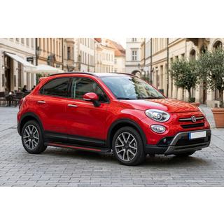 Боковые Подножки Maya Red (2 шт., Алюминий) Fiat 500X 2014-2024 гг. фото 1