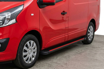 Fiat Talento 2016- гг. Боковые Подножки Maya Red (2 шт., Алюминий) фото 1