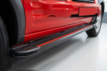 Ford Connect 2010-2013 гг. Боковые Подножки Maya Red (2 шт., Алюминий) фото 1