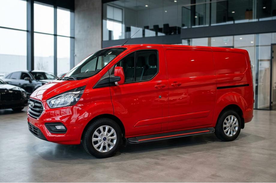 Ford Custom 2013-2022 гг. Боковые Подножки Maya Red (2 шт., Алюминий) Image