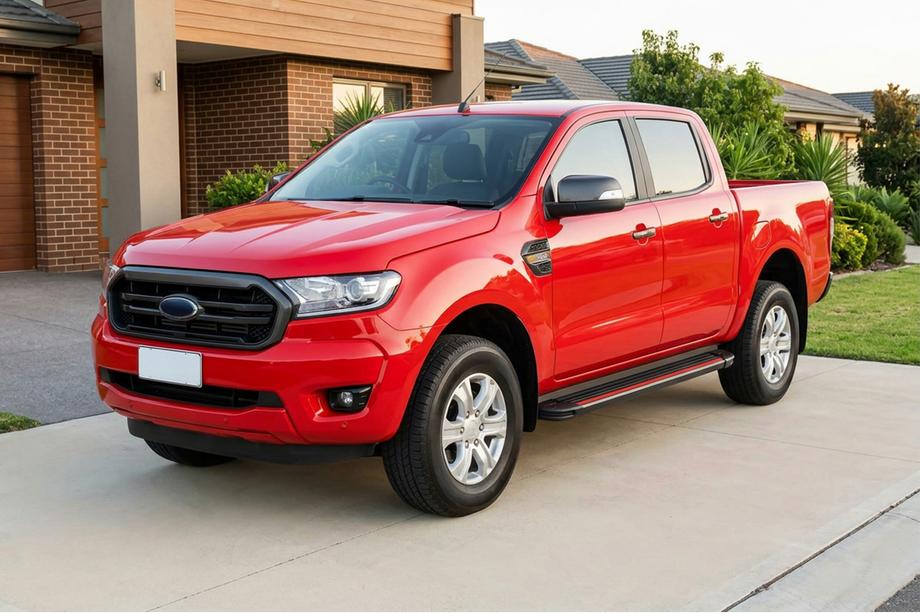 Ford Ranger 2011–2022 гг. Боковые Подножки Maya Red (2 шт., Алюминий) Фото 1