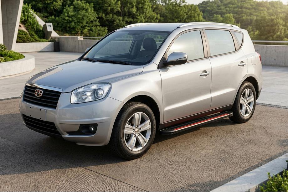 Geely Emgrand X7 2011- гг. Боковые Подножки Maya Red (2 шт., Алюминий) Image