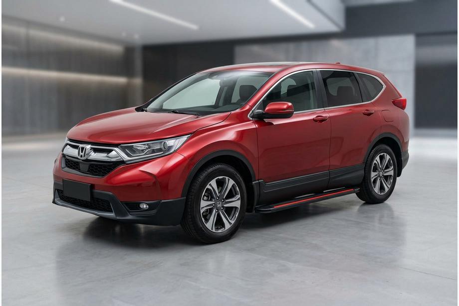 Honda CRV 2017-2022 гг. Боковые Подножки Maya Red (2 шт., Алюминий) Image