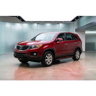 Боковые Подножки Maya Red (2 шт., Алюминий) Kia Sorento II XM 2009-2014 гг. фото 1