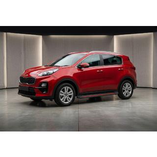 Боковые Подножки Maya Red (2 шт., Алюминий) Kia Sportage 2015-2021 гг. фото 1