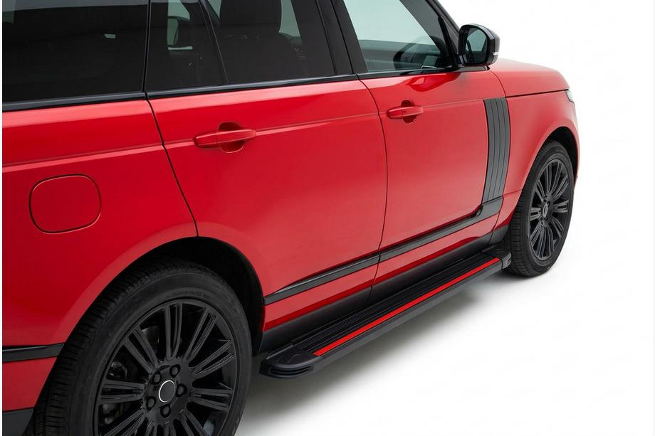 Range Rover IV L405 2013-2021 гг. Боковые Подножки Maya Red (2 шт., Алюминий) Image