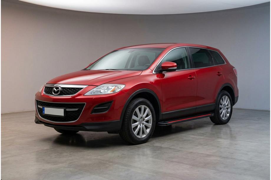 Mazda CX-9 2007-2016 гг. Боковые Подножки Maya Red (2 шт., Алюминий) Image